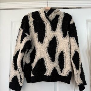 Sandy Liang x Target Black and Cream Hoodie Sweater